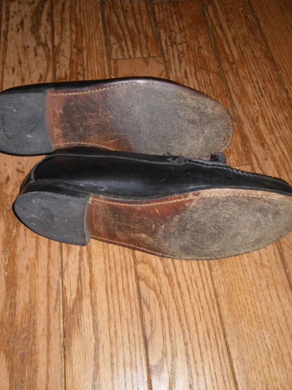 Vintage Men’s Dexter USA Black Slip On Loafers w/ Tassels Dress Shoes